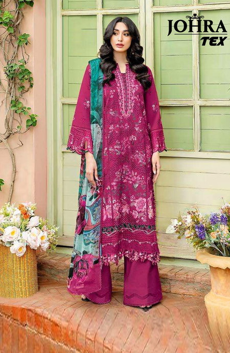 Johra Tex 193 Rayon Cotton Pakistani Salwar Suits Exporters In India
